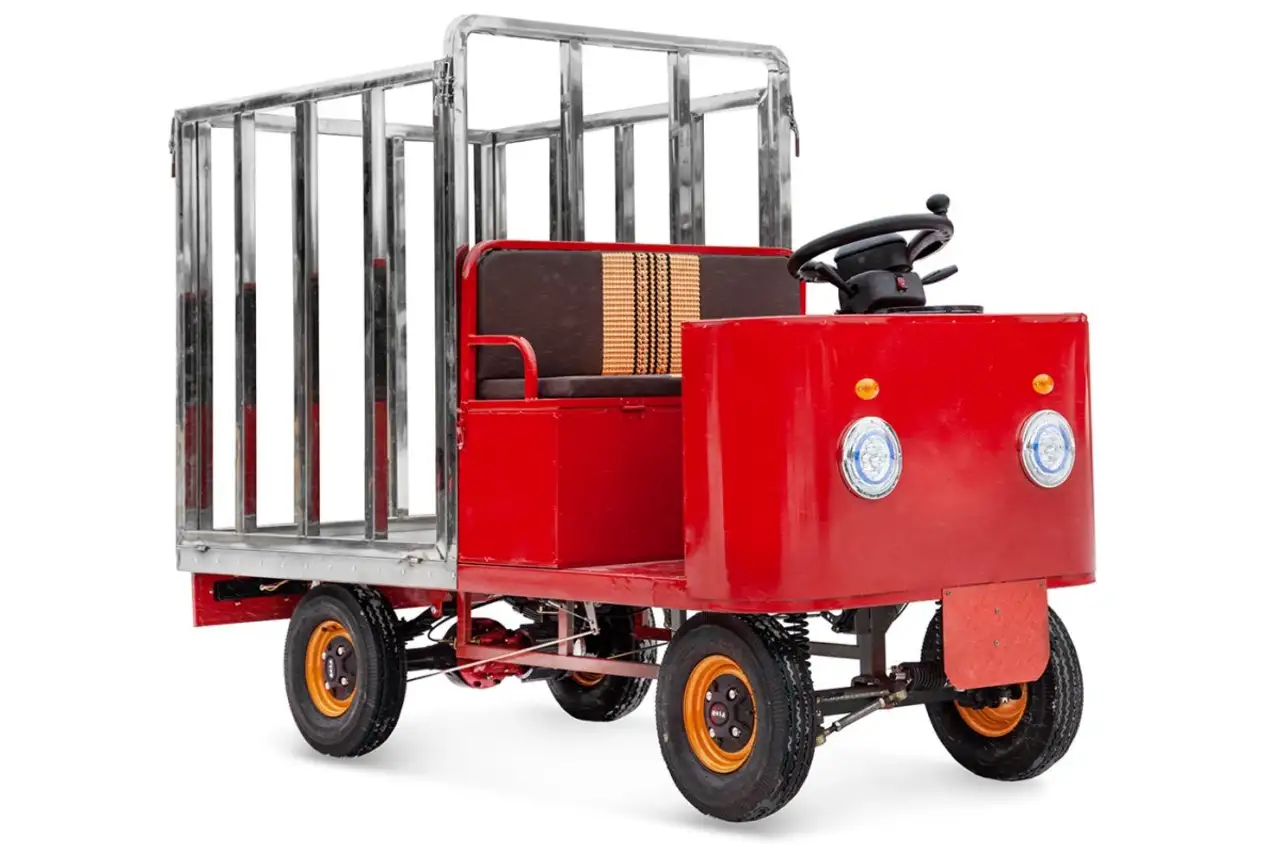 Платформенная тележка электрическая rutrike кара, фотография 1