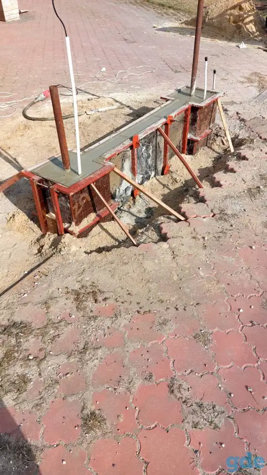 Фундамент под забор, фотография 9