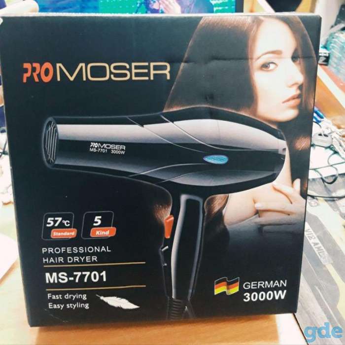 Фен Pro Moser (НОВЫЙ. ГАРАНТИЯ), фотография 1