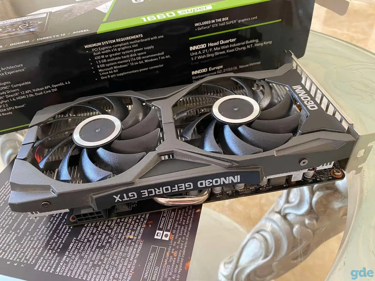 GeForce GTX 1660 super OC 6gb (без торга), фотография 3