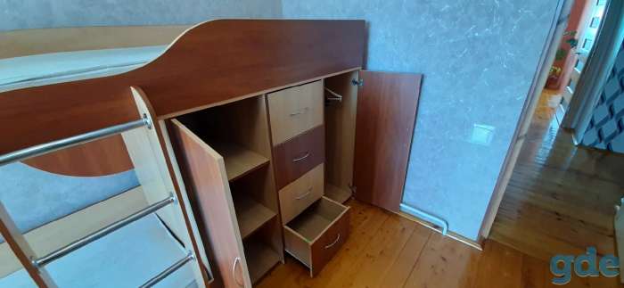Продам двухъярусную кровать со встроенным шкафом, фотография 5