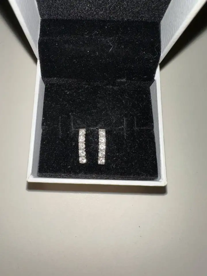 Серьги с бриллиантами 1 карат Италия оригинал, фотография 1