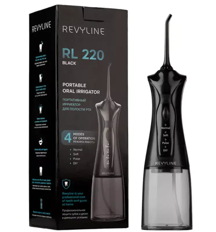 Ирригатор портативный Revyline RL 220, Black, фотография 1