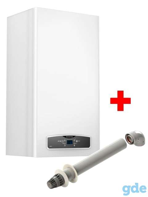 Газовые котлы Ariston CARES XС 24 F Двухконтурный, турбированный, 24 кВт(в комплекте с коаксиальным дымоходом), фотография 1