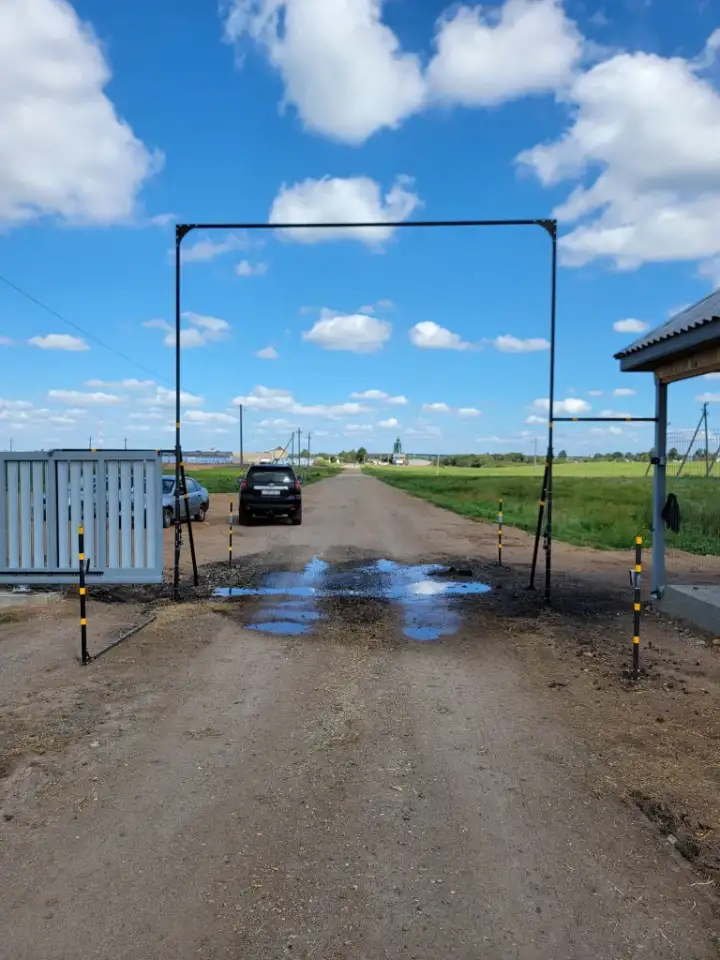 Рамка для дезинфекции автотранспорта, фотография 4