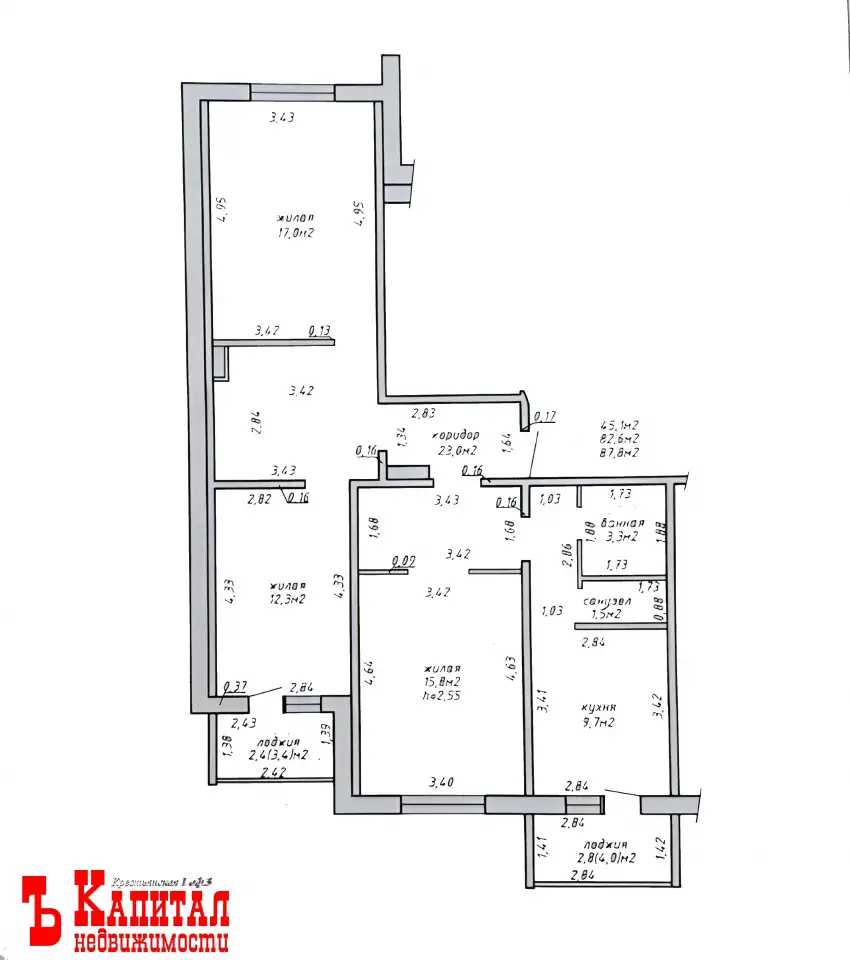 Продам 3-х комнатную квартиру в новостройке, Космонавтов пр-т, фотография 14