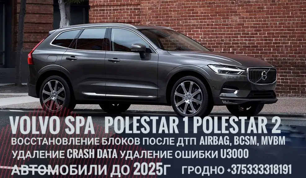 Удалить CRASH DATA VOLVO SPA POLESTAR 1 POLESTAR 2 в Гродно, фотография 1