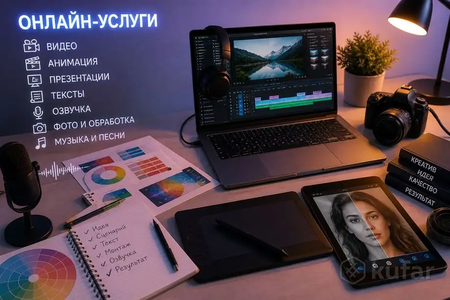Фото, видео, анимация, тексты, озвучка (Онлайн), фотография 1