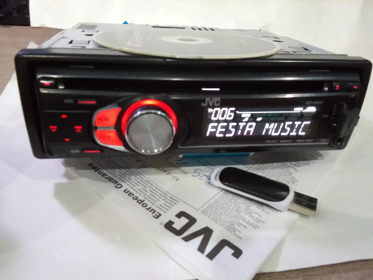 Магнитола JVC CD MP3 USB, фотография 1