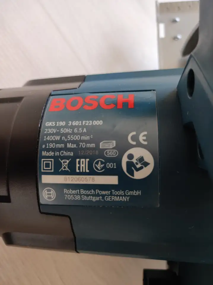 Дисковая (циркулярная) пила Bosch GKS 190, фотография 1