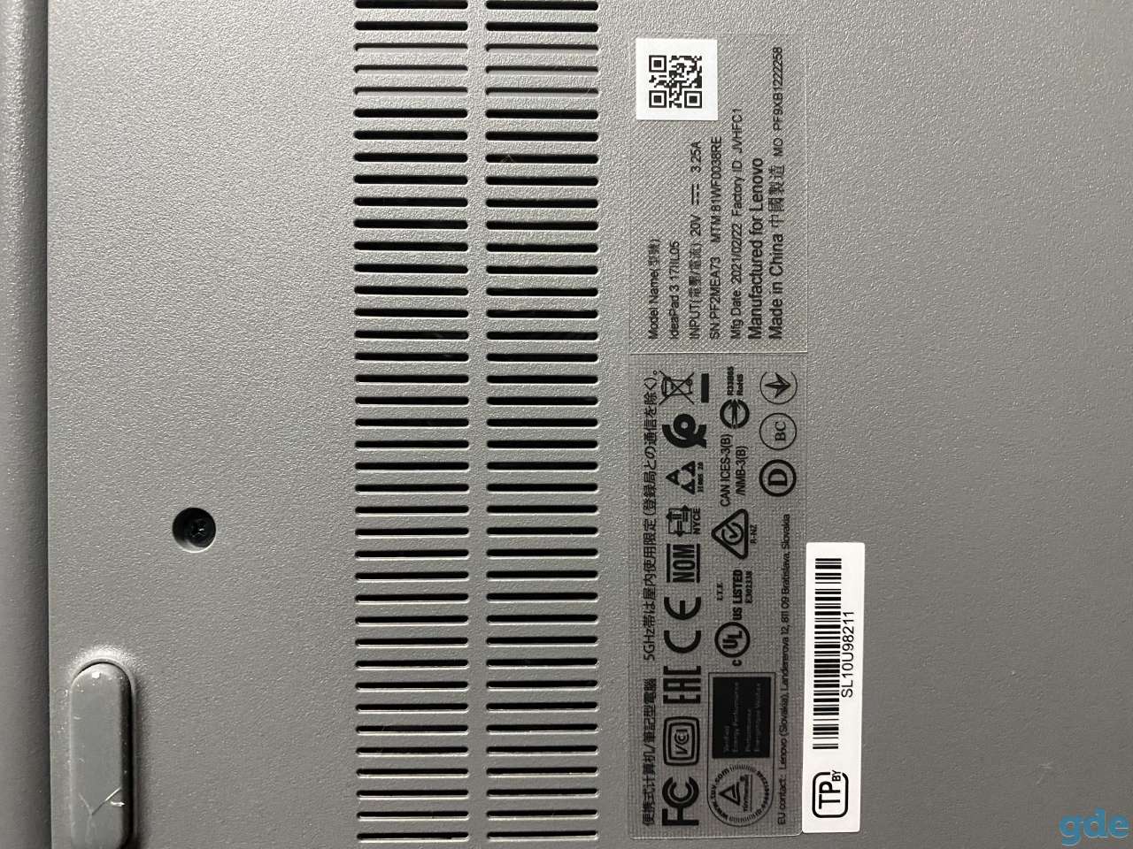 Цены на ноутбук Lenovo IdeaPad 3 17IIL05 81WF0038R, фотография 6