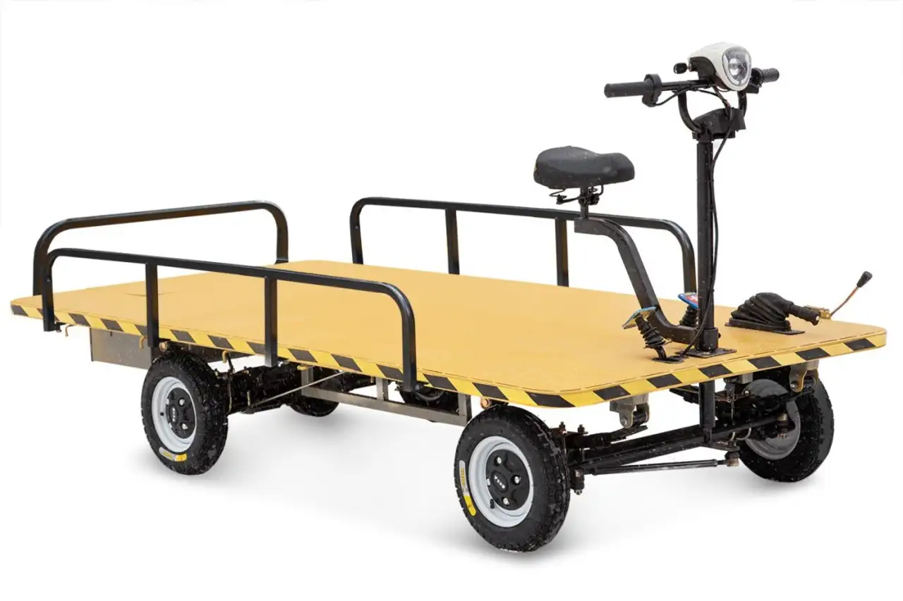Платформенная тележка электрическая rutrike склад 2500 new, фотография 1