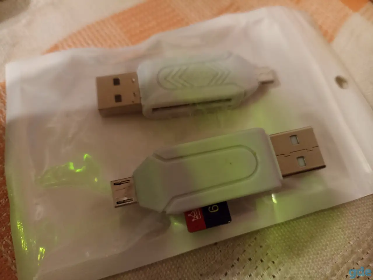 Переходник USB - Micro USB SD и Mini SD flash карт, фотография 1