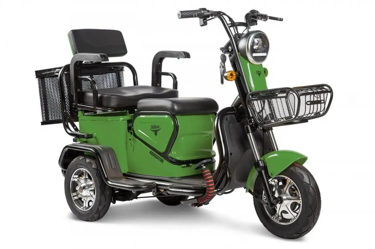 Трицикл rutrike навигатор 500w 48v двухместный без акб, фотография 1