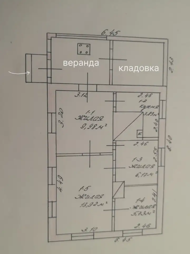 Продаю дом, приватизированный участок с колодцем и хозпостройками, фотография 2