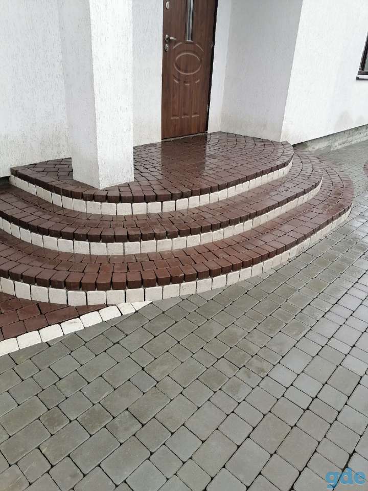 Укладка тротуарной плитки, фотография 1