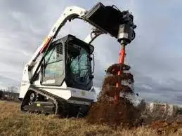 Аренда услуги мини-погрузчика  Bobcat S18,гидромолот, гидробур, фотография 8