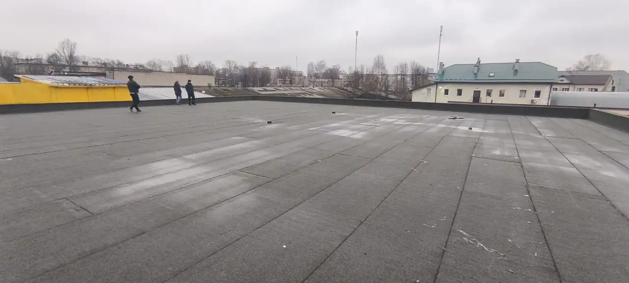 Кровельные работы, ремонт наплавляемой кровли, фотография 1