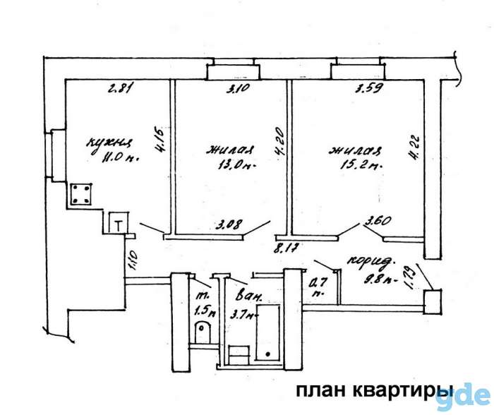 2-комнатная сталинка в центре на 2-м этаже, фотография 9