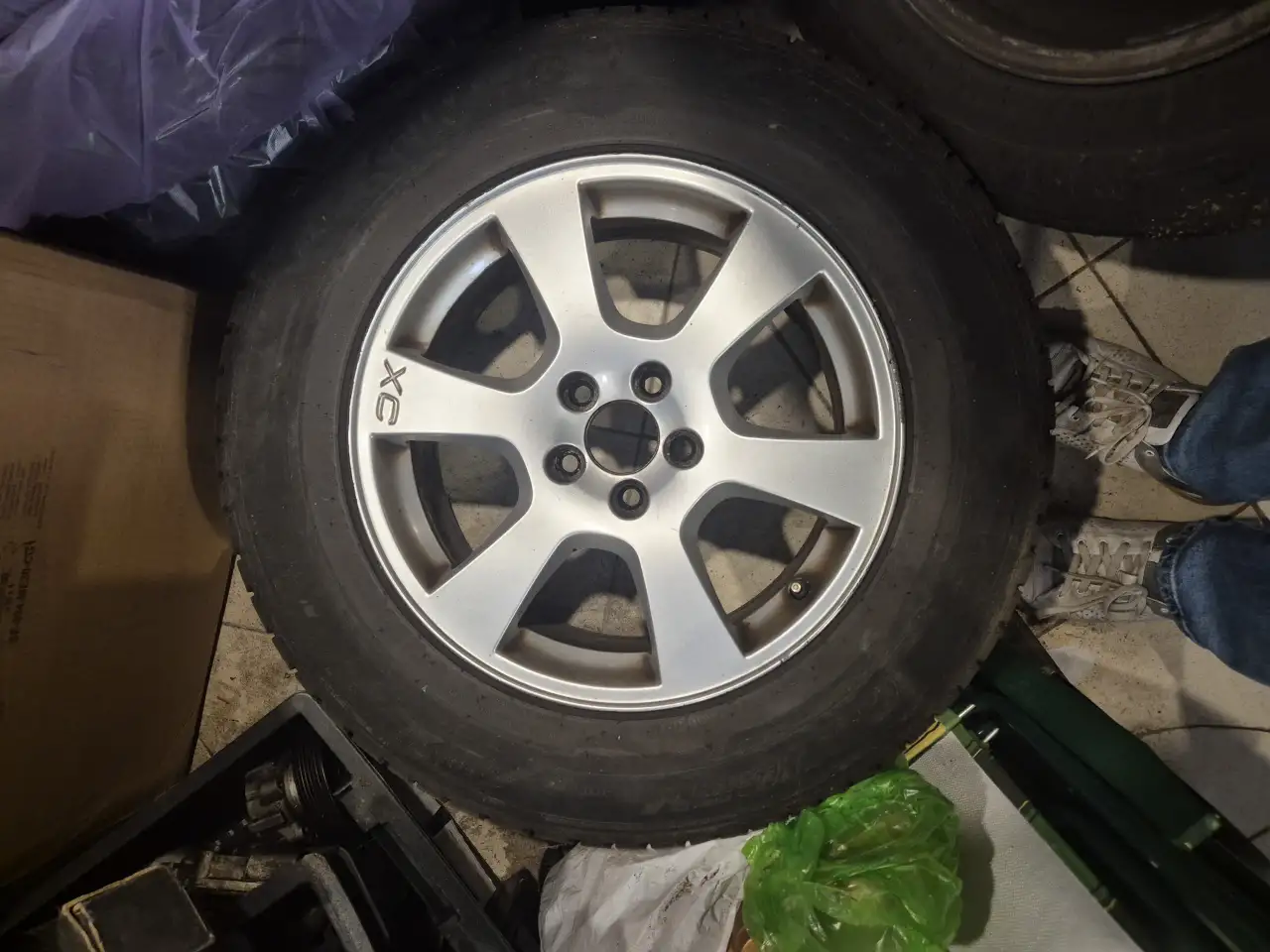 Литые диски Вольво XC60 оригинал 7.5x17, 5x108, ET55,  4 шт. Отличное состояние, фотография 2