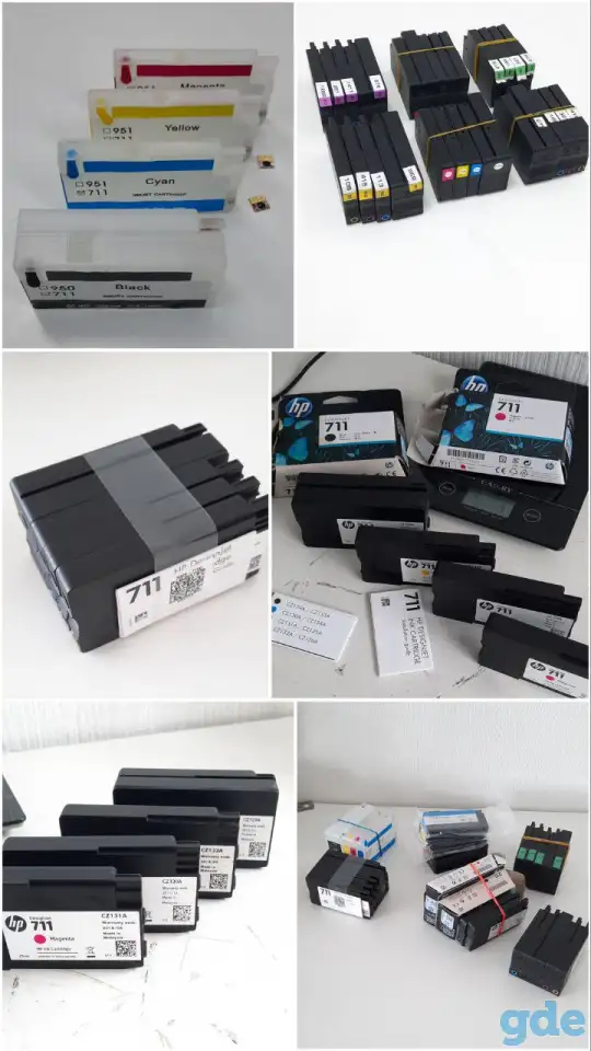 Картриджи HP 711 ОРИГИНАЛЬНЫЕ. НОВЫЕ И Б.У, фотография 7