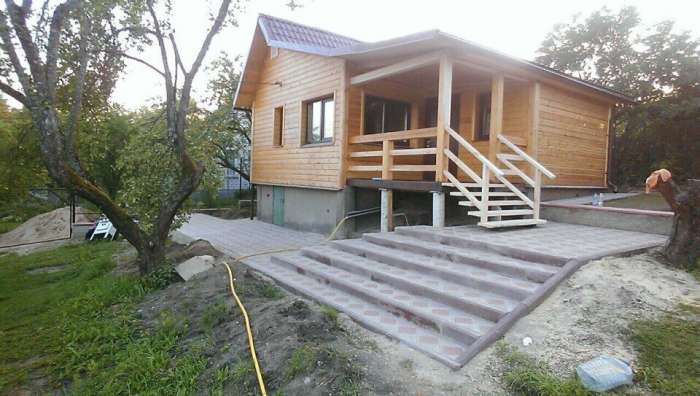 Срубы из бруса и круглого бревна ручной рубки, фотография 5