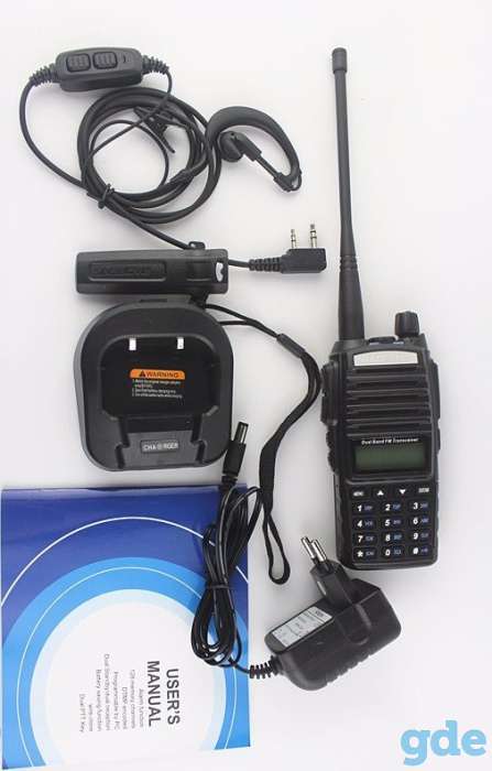 Рации Baofeng UV-82 2шт, двух диапазонные радиостанции аккумулятор зарядное антенна, фотография 2