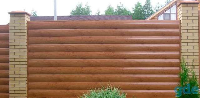 САЙДИНГ металлический БлокХаус Под Бревно ECOSTEEL, фотография 2