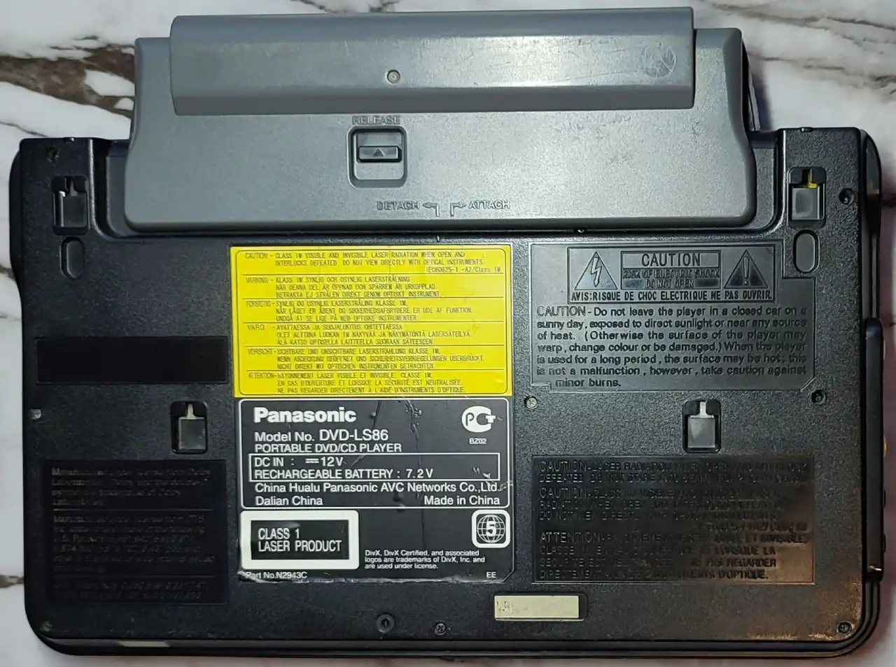 Портативный DVD-плеер Panasonic DVD-LS86, фотография 2