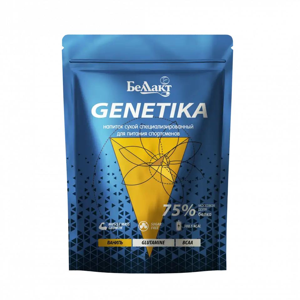 Аналог КСБ 80 Щучинского протеина- КСБ 75 Genetika  900 гр cо вкусом какао-Беллакт, фотография 1