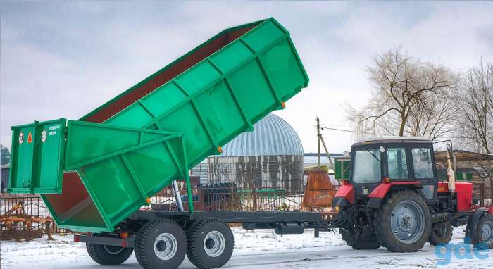 Полуприцеп тракторный самосвальный ЩЕПОВОЗ 12тн, 21куб, фотография 2