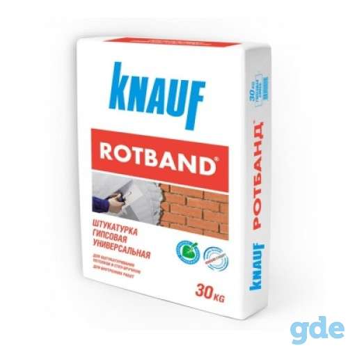 Штукатурка гипсовая Knauf Rotband, 30 кг., фотография 1