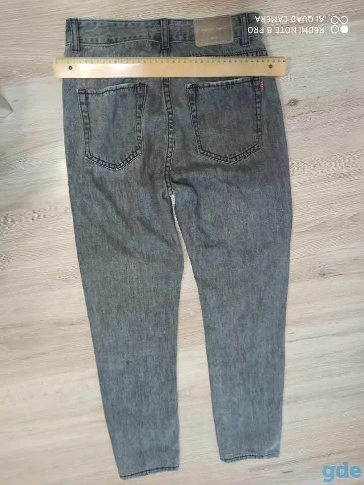 Джинсы унисекс DENIM Size26 размер 42-44/1-3 серые 8руб, фотография 8