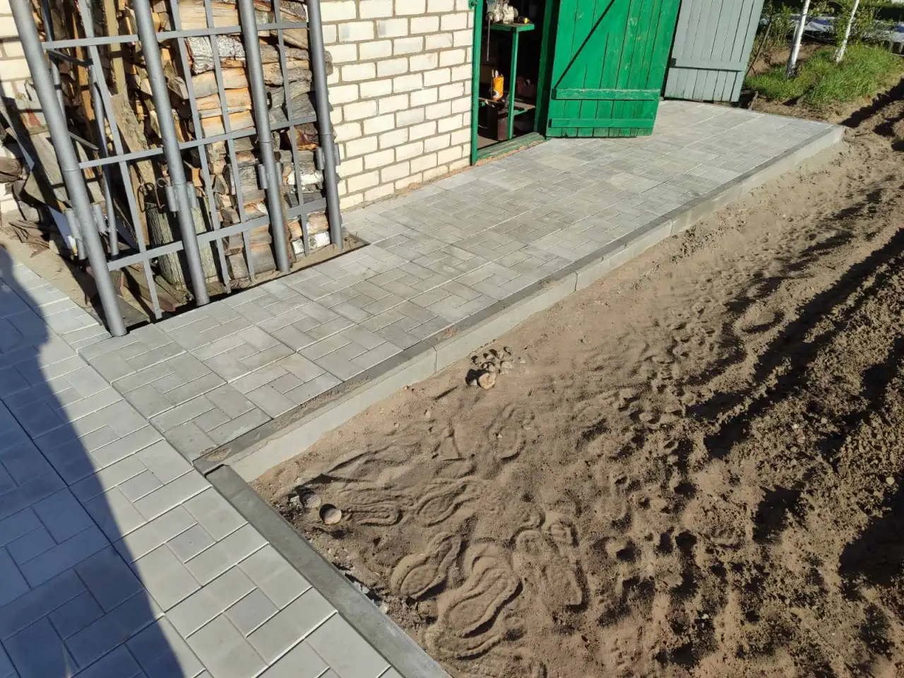 Укладка тротуарной плитки, фотография 9