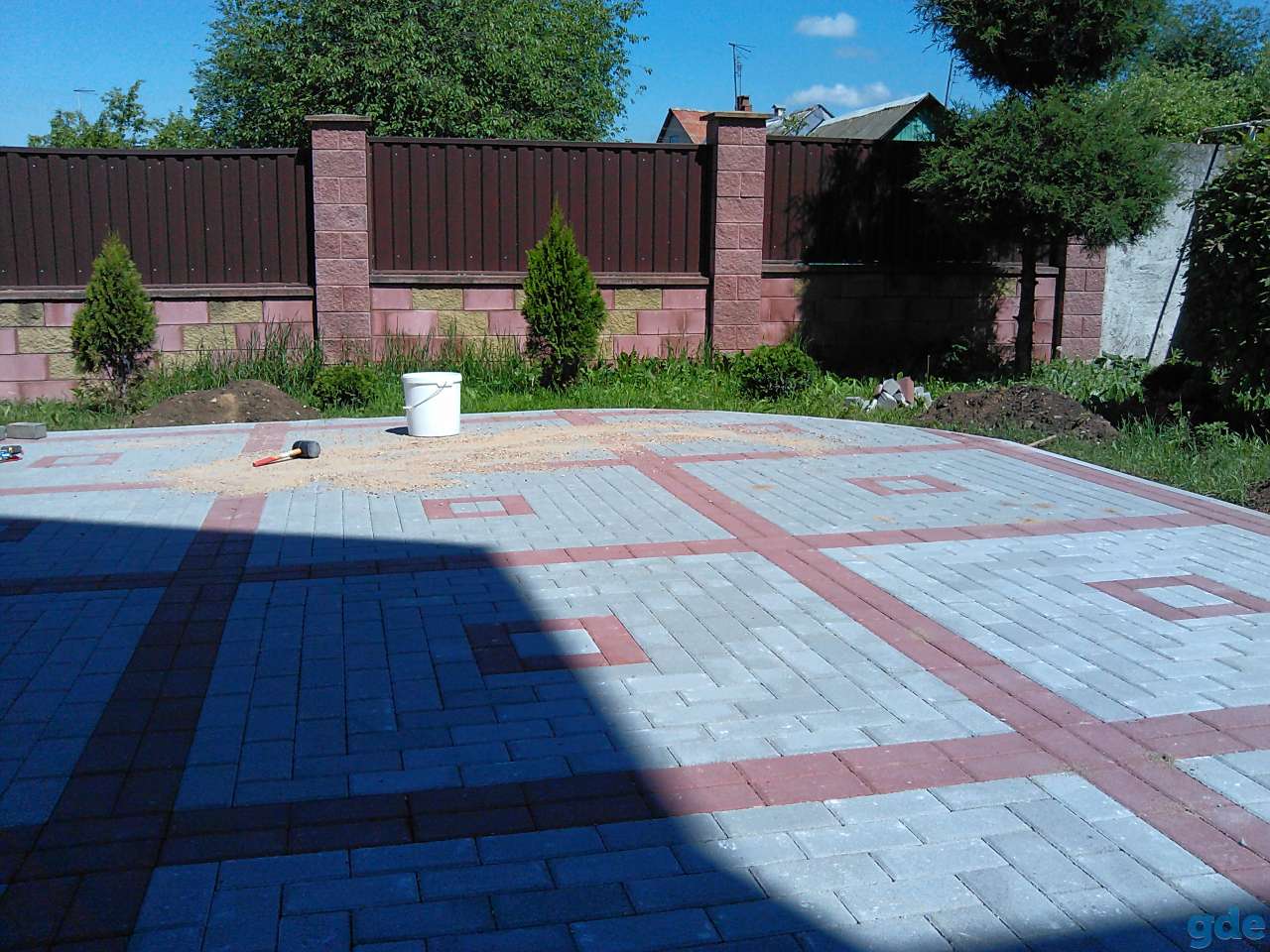 Укладка тротуарной плитки, фотография 8