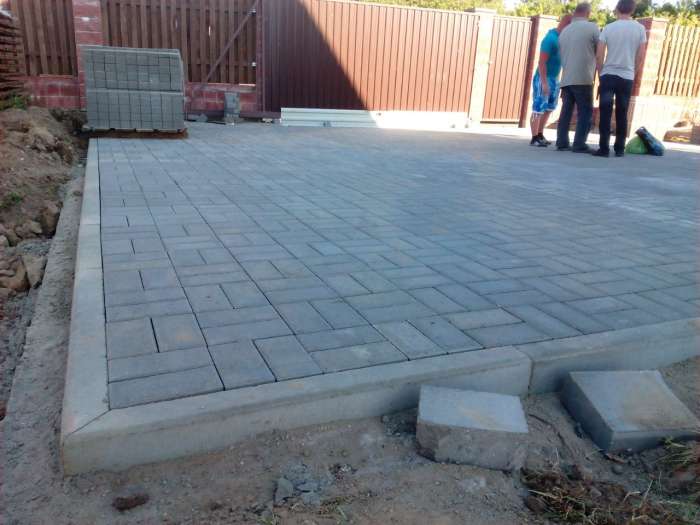 Укладка тротуарной плитки под ключ, фотография 6