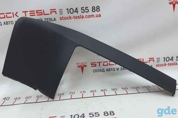 Зап. части для авто Tesla. Накладка центральной панели нижняя правая (NAPPA GRAIN BLACK PVC) Tesla model X S REST, фотография 4