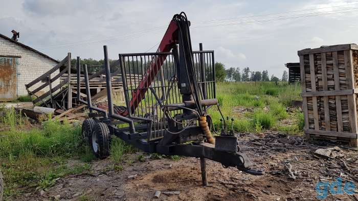 Дешево продам или обменяю  с доплатой прицеп лесовоз PATUU 505, фотография 1