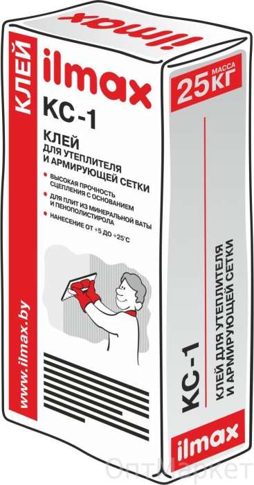 Смеси сухие (штукатурка, шпатлевка, стяжка, клей, грунт самонивелир и др.) Илмакс, фотография 1
