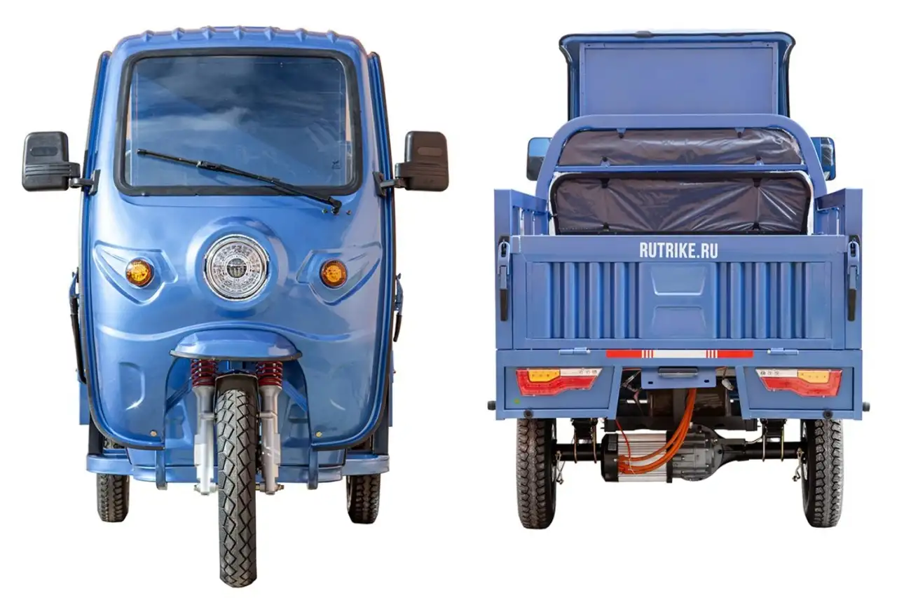 Грузовой электротрицикл rutrike гермес pro 1500 72v1500w, фотография 5