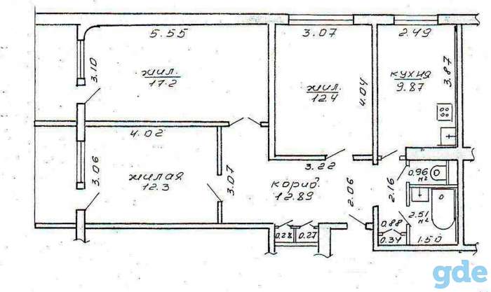 3 комнатная квартира, гп Мачулищи, ул. Молодежная, д.15, фотография 8