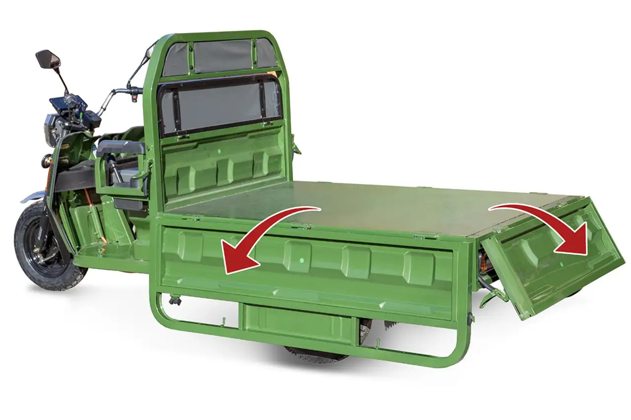 Грузовой электротрицикл rutrike маяк 1600 60v1000w, фотография 2