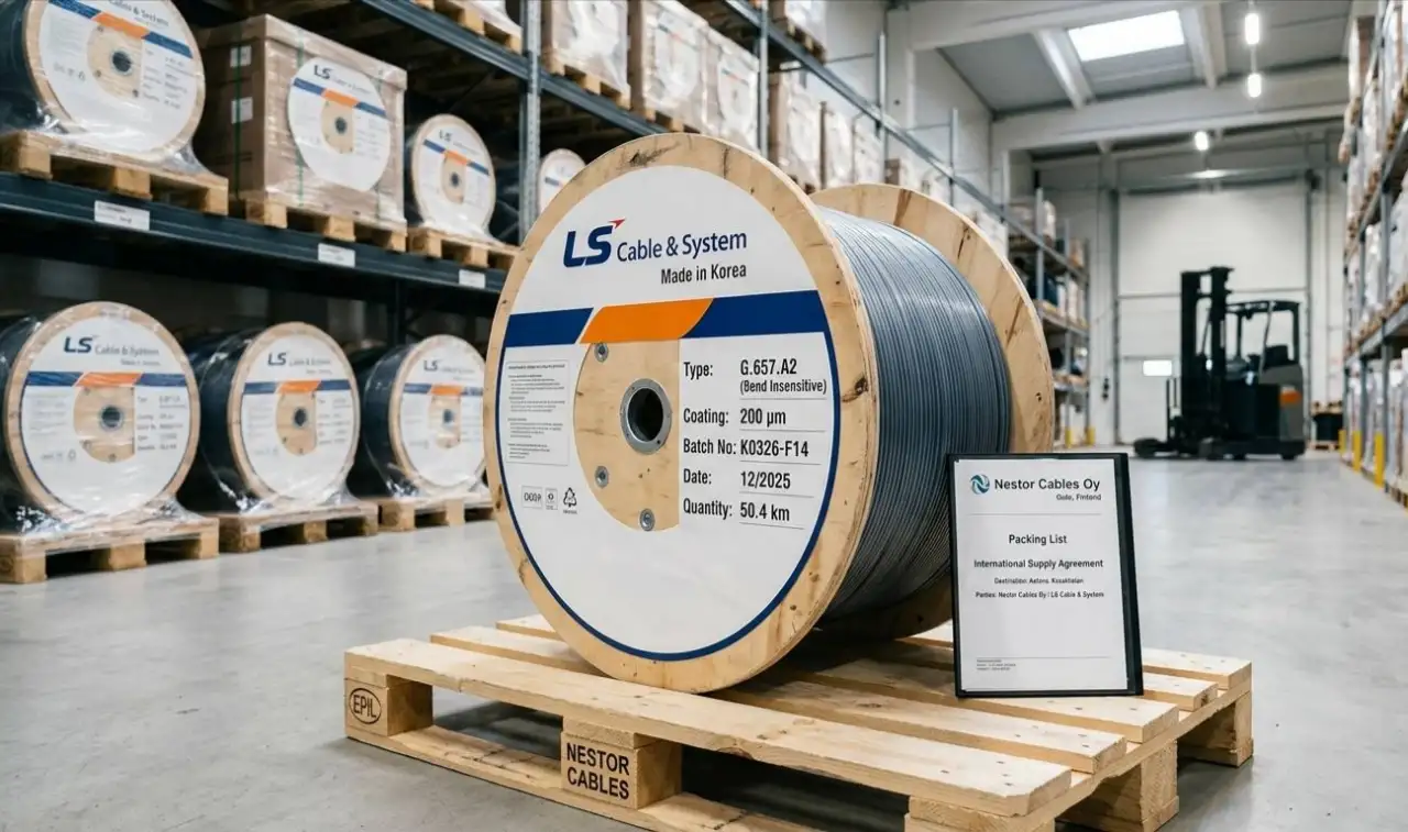 Оптическое волокно LS Cable (Корея) G.657.A2. Прямые оптовые поставки от Nestor Cable, фотография 1
