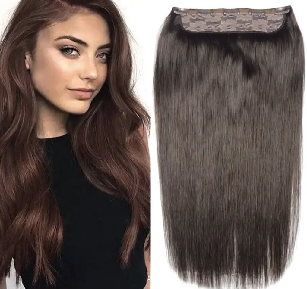 Тресс из натуральных волос на заколках, фотография 1