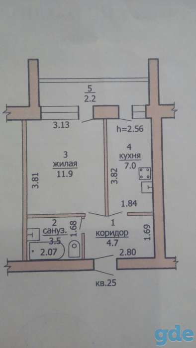 1 комн. Квартира, Ул федотова 22а, фотография 1