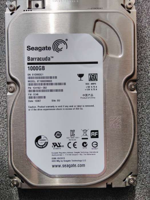 Жесткий диск к компьютеру Seagate Barracuda 1Тб, SATA, фотография 1
