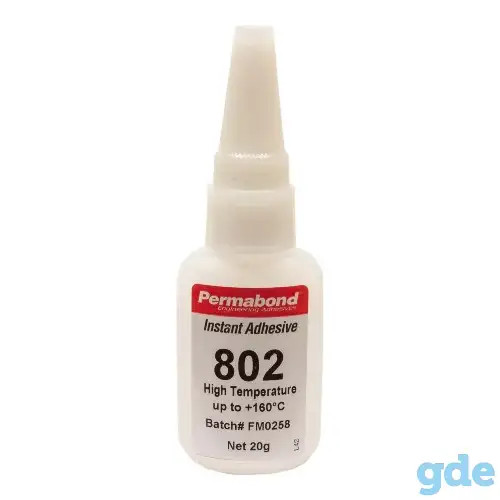 Моментальный клей термостойкий (до +160С) Permabond C802, фотография 1