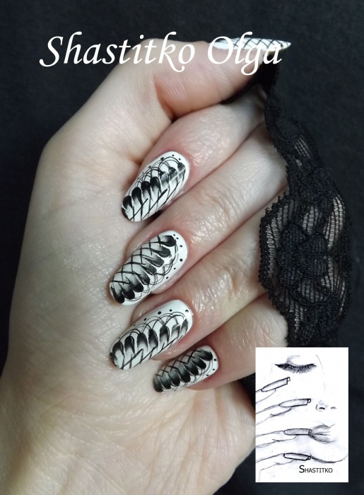 Гель лак Shellac, маникюр, наращивание ногтей, дизайн любой сложности, фотография 1