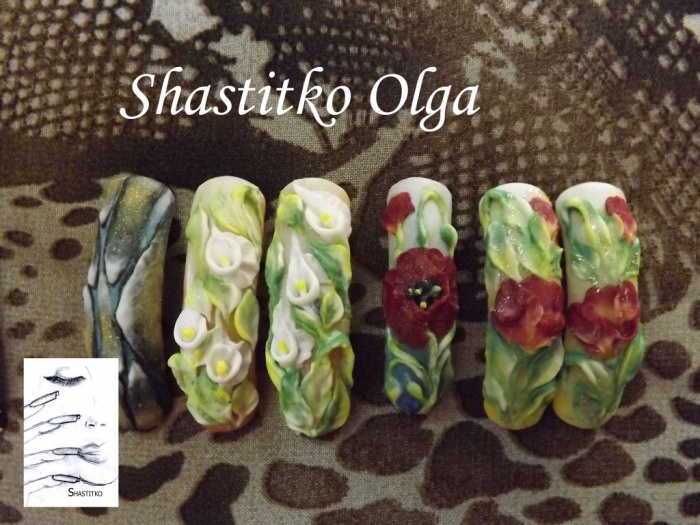 Гель лак Shellac, маникюр, наращивание ногтей, дизайн любой сложности, фотография 2
