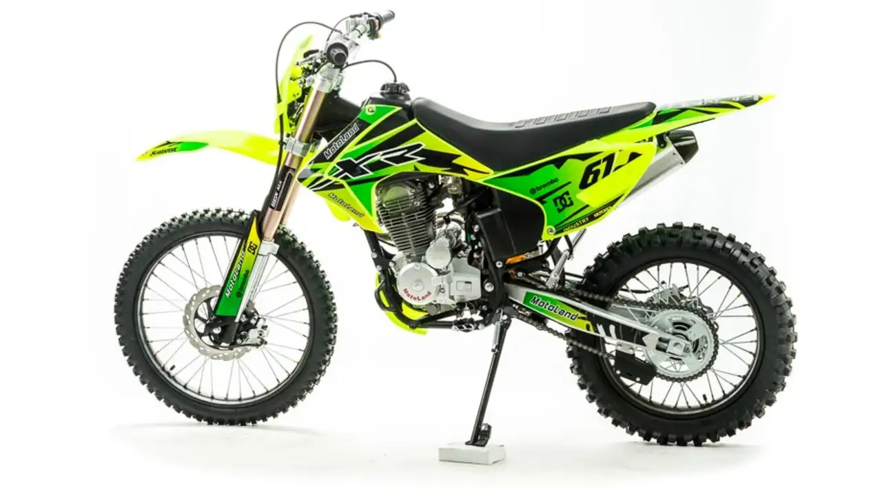 Мотоцикл кросс motoland xr 250 lite (165fmm) зеленый, фотография 1